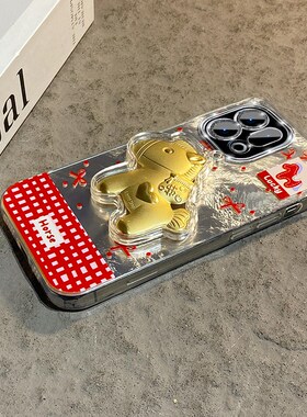 2026爱心小马适用oppofindx9plus手机壳k13turbopro新年k3s红色k12x波点findx8s+卡通x7ultra立体k11十0pp0女