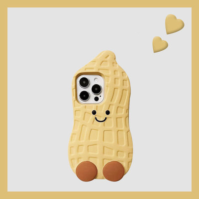 花生小人适用苹果17手机壳华为pura80卡通mate70荣耀magic7立体nova14小米15可爱oppok13turbo表情vivox200女