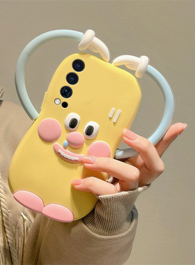 适用vivoiqooneo10pro+手机壳iqooneo9搞怪8黄色7se小怪兽5s立体3卡通6爱心855趣味8se可爱十vivo香肠嘴硅胶p