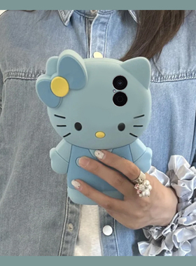 适用华为畅享80手机壳60pro卡通50立体70z畅想z蓝色kt猫10可爱20plus凯蒂猫9s趣味10e创意麦芒8新款9硅胶软壳
