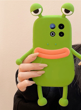 适用vivoiqooz10turbopro手机壳iqooz9x卡通z8立体z7i青蛙z6香肠嘴z5搞怪z3丑萌z1趣味u3x绿色iqoo硅胶vivo套