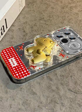 2026爱心小马适用小米红米k90promax手机壳k80pro+新年k70e红色k60至尊版波点k50卡通k40s立体十redmi马年女p