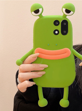 适用oppo一加ace6手机壳1+15卡通0pp0立体十oneplus青蛙十五香肠嘴搞怪丑萌趣味绿色新款超火防摔硅胶软壳女p