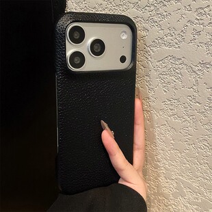 简约纯色荔枝纹适用三星a91手机壳a90黑色a82a70磨砂a81a55新款a52s半包a05s仿皮a20e皮纹a10s女a16十galaxy