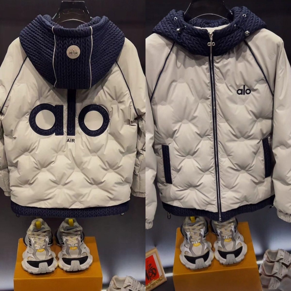 高级感alo设计师学生冬季男款休闲男装轻奢棉服上衣百搭宽松外套