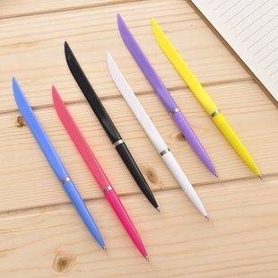锋利刀型圆珠笔 扁刀形笔 快递开箱裁纸笔 办公书写学生文具批发