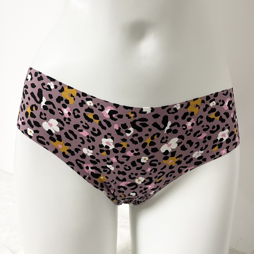 外贸出口荷百货品牌豹纹无痕三角裤半包臀运动健身瑜伽内裤棉裆,女士内衣/男士内衣/家居服,女三角裤,淘宝优惠券,粉丝福利购,淘宝优惠卷