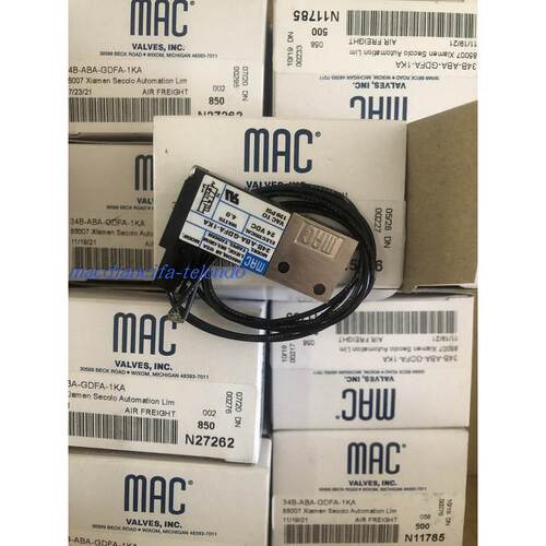 MAC电磁阀 34B-ABA-GDFA-1KA全新原装正品高频阀2023新