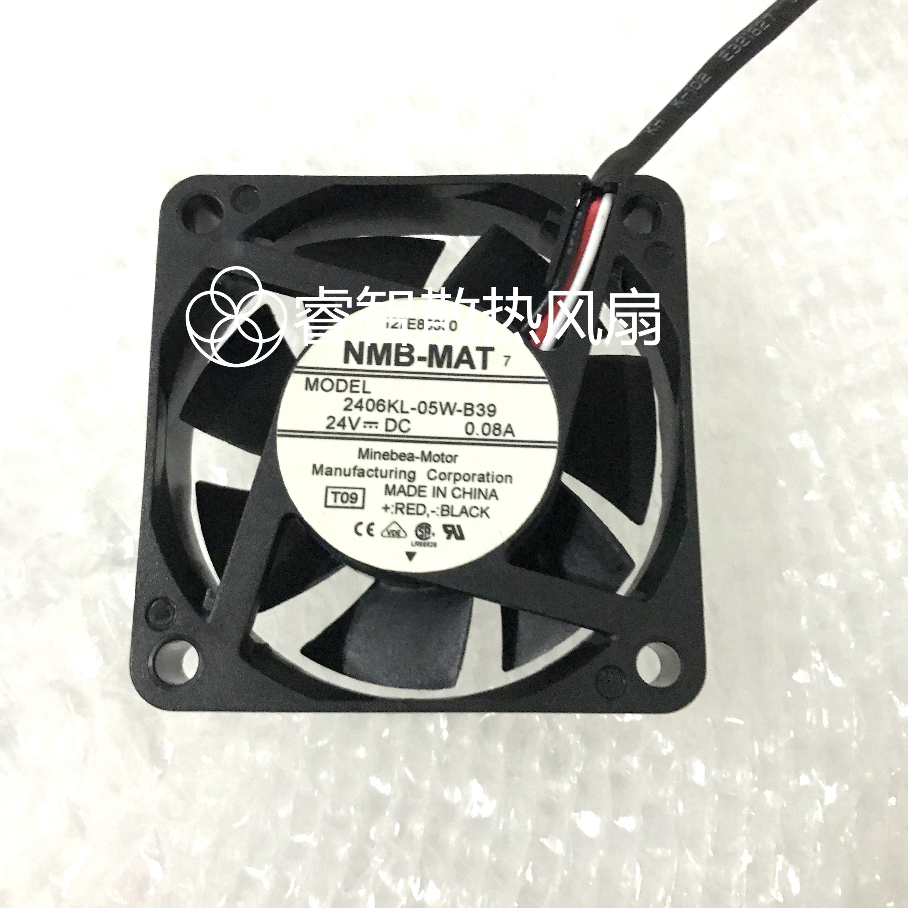 原装 NMB-MAT 2406KL-05W-B39 24V 0.08A 6CM 6015 3线变频器风扇