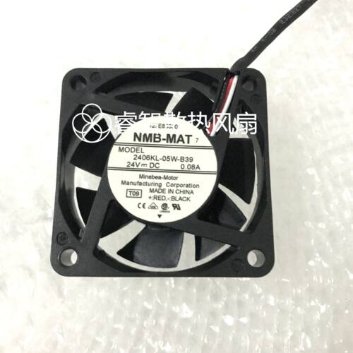 原装 NMB-MAT 2406KL-05W-B39 24V 0.08A 6CM 6015 3线变频器风扇