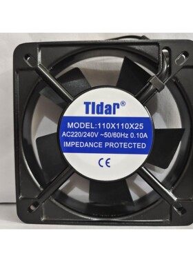 全新现货Tidar轴流风机 110X110X25 220V 0.10A 11CM 11025风扇