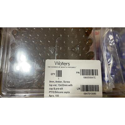 waters棕色样品瓶186000847C 186000846C 12*32mm
