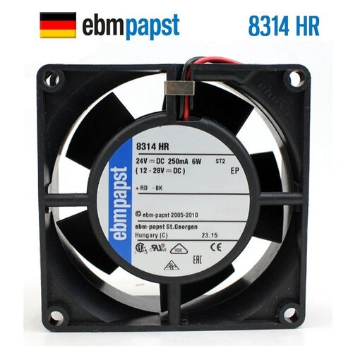 8314HR 全新德国EBMPAPST风机8032散热风扇 24V 6W 8cm风扇变频器