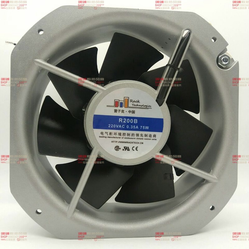 原装R200B 225*225*80MM 50HZ AC230V 0.26A 雷子克散热风扇22580