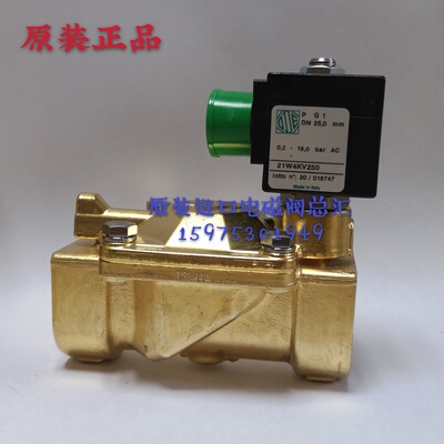 意大利原装进口ODE电磁阀21W4KV250 G1线圈BDA08223DS一寸常闭阀