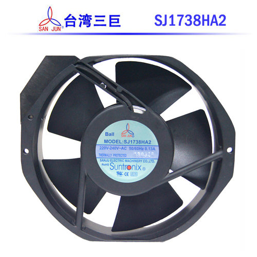 SJ1738HA2/HA1正品台湾SANJU三巨风机UPS轴流1755风扇ac220V/110V