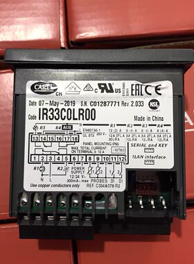 意大利卡乐温控器IR33C0LR00:IR33COLROO