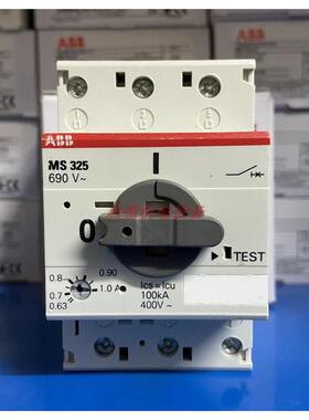 正品ABB马达电动机启动器 MS325-1.0 （0.63-1.0A）