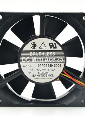 SANYO三洋24V 9025变频器风扇109P0924H401/H417/H201/H4D01/4D08