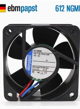 全新原装正品612NGML 6025 12V 0.9W 6厘米超静音散热风扇