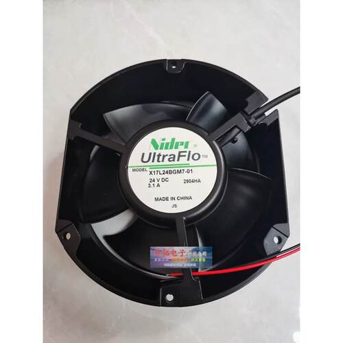 nidec全新Nidec X17L24BGM7-01 24V 3.1A 2904HA变频器散热风扇