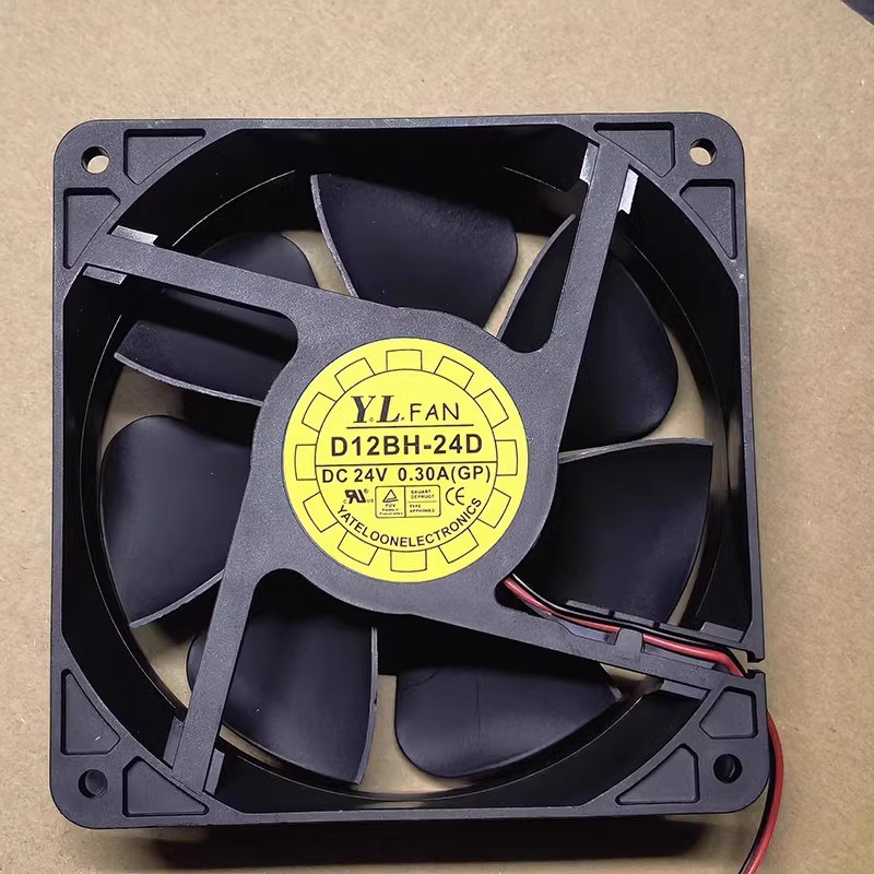 全新悦伦YaLn FAN D12BH-24D 24V 0.30A 12cm变频器散热风扇12038