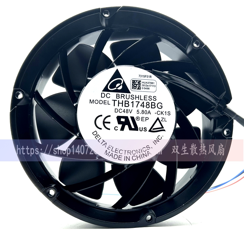 全新台达 THB1748BG -CK1S 48V  5.80A 17CM 132KW变频器风扇