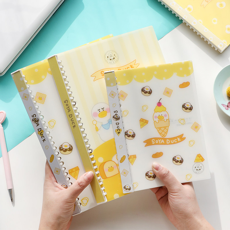 可爱韩国活页纸a5线圈外壳手账本