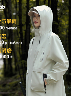 三合一冲锋衣长款硬壳全身防暴雨风衣女加厚雨衣防风防水登山服男