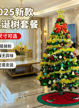 2026新款圣诞树摆件发光豪华圣诞节装饰品1.5~3米家用客厅商场用