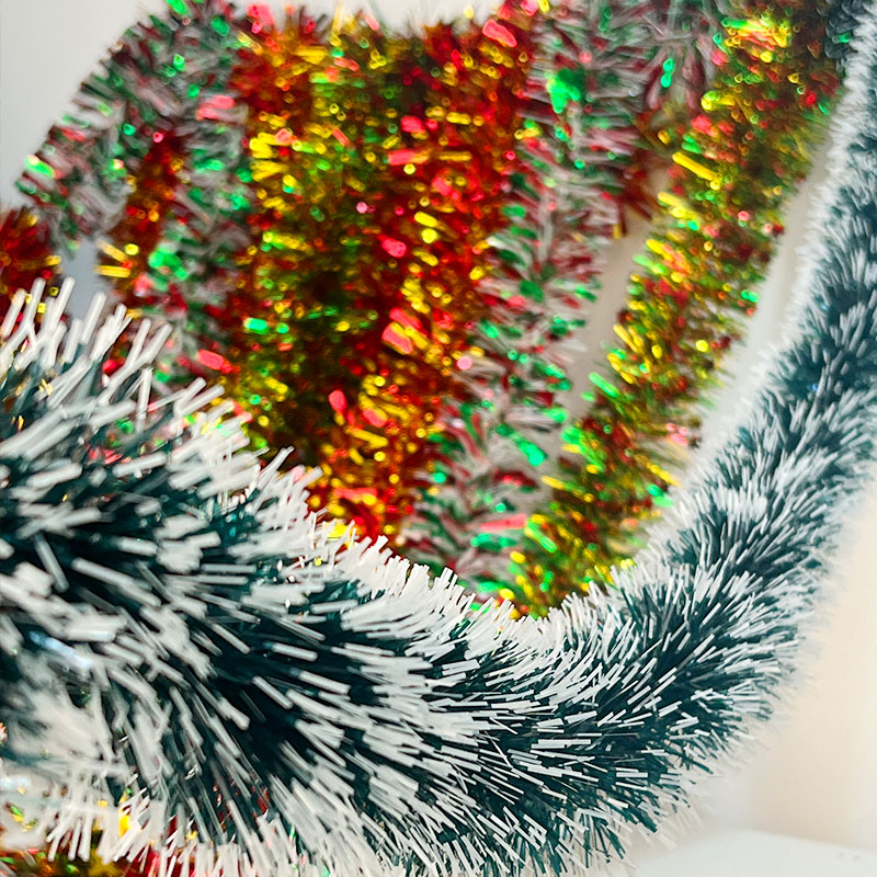 圣诞节装饰品毛条场景氛围布置挂件拉花树挂饰 christmas耶诞装饰