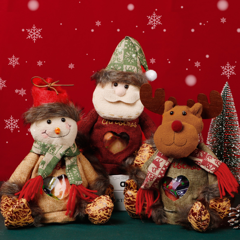 圣诞节苹果袋礼物袋平安夜苹果礼盒糖果礼物袋可爱个性包装袋送礼