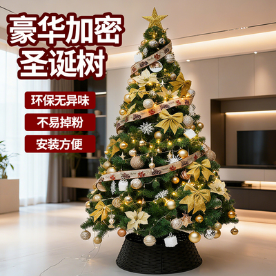 2025新款圣诞树家用客厅落地摆件diy圣诞节装饰场景氛围布置用品