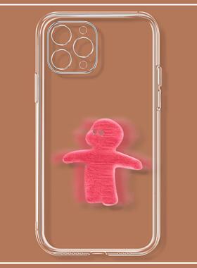 红色动感小人iPhone17pro苹果16手机壳小米17适用华为p80红米k90硅胶vivoy500荣耀400保护套oppoFindx9一加13