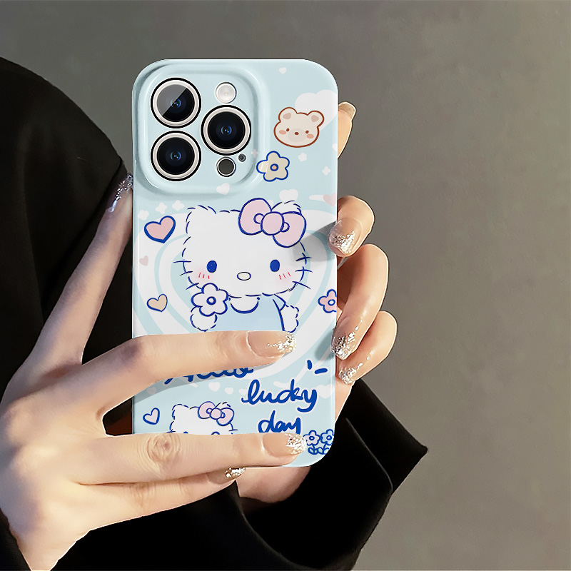 Hello Kitty凯蒂猫适用OPPORENO12菲林手机壳苹果15小米14华为nova12可爱红米note13防摔VIVOX100荣耀200软壳