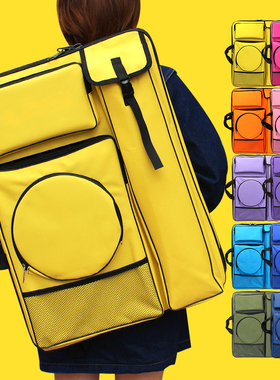 4K画包美术生专用画袋艺考写生画板包大容量素描包美术背包A2图板袋子加厚便携户外双肩画架速写板画具收纳包