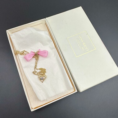 中古饰品女士锁骨链蝴蝶结项链老货复古套装项链