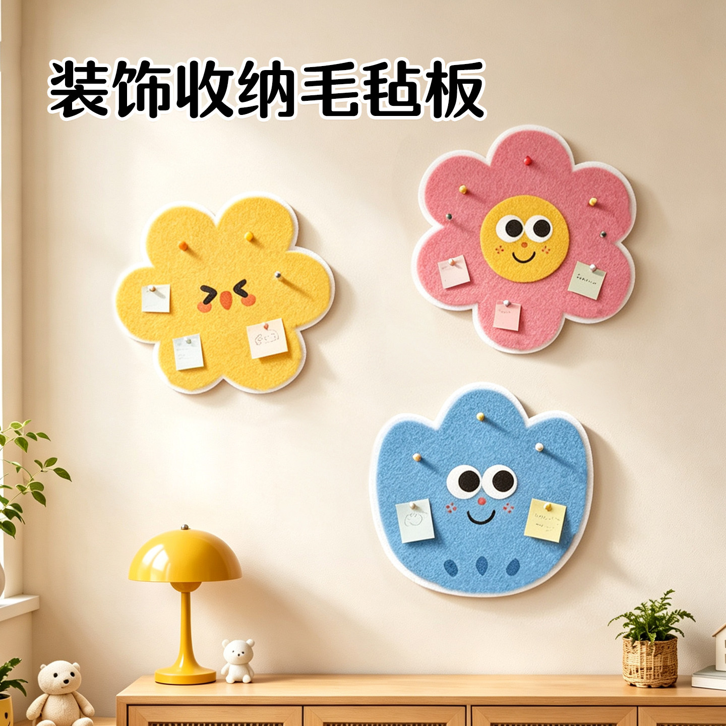 新款班级创意毛毡墙魔术贴