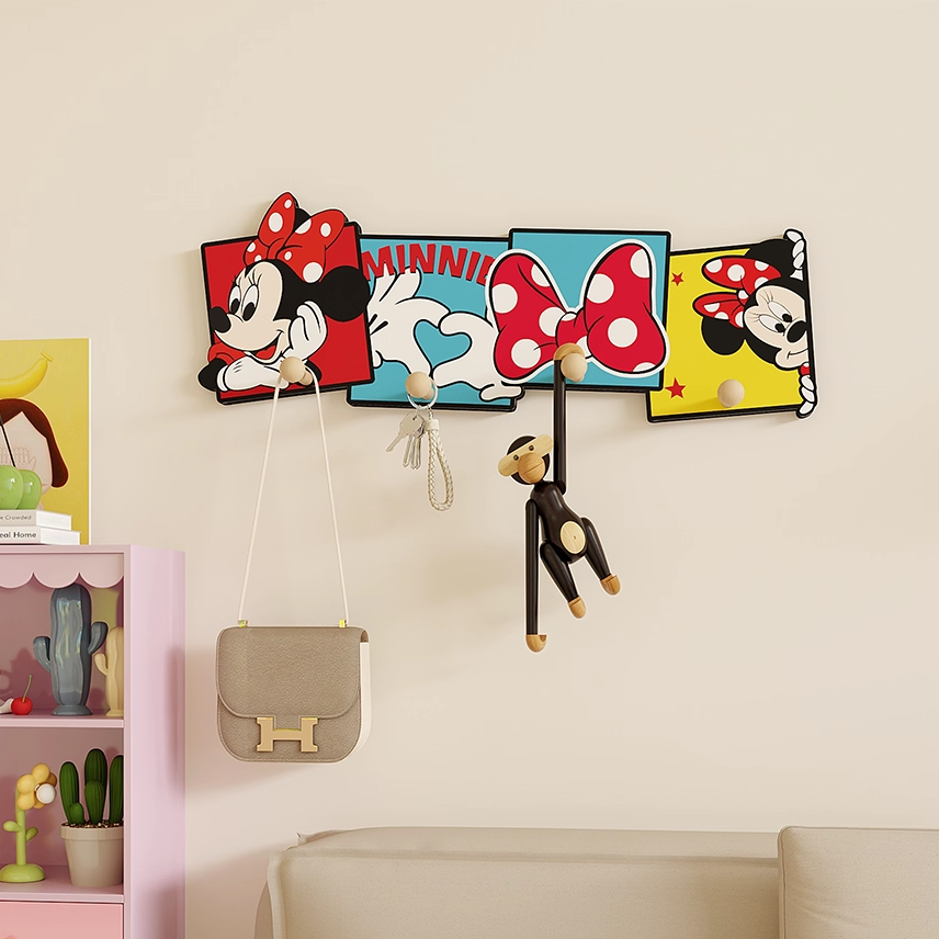 米老鼠玄关墙上洞洞板置物架入户门装饰隔板衣帽挂架墙面装饰遮丑,收纳整理,收纳洞洞板,淘宝优惠券,粉丝福利购,淘宝优惠卷