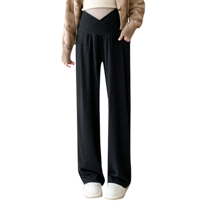 布衣妈咪孕妇糯米阔腿裤产后可穿