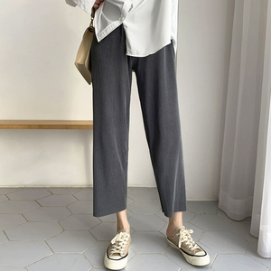 冰丝孕妇奶奶裤子夏季薄款外穿显瘦夏装小个子阔腿休闲九分哈伦裤