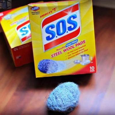 美国高乐士 原装进口SOS清洁球万用去污刷皂刷 自带皂粉钢丝绒球