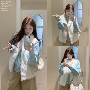 羊羔毛马甲女高级感百搭叠穿毛绒背心韩系套装 STUDIO H2AN1