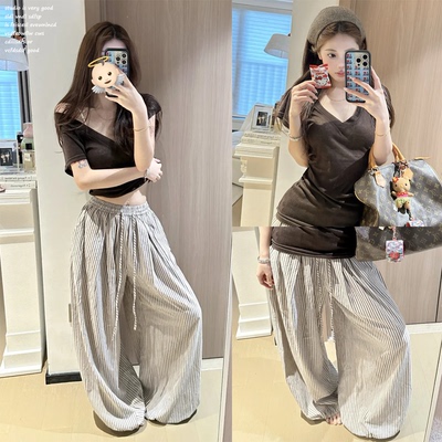 【Wardenedge~】美式休闲裤女秋