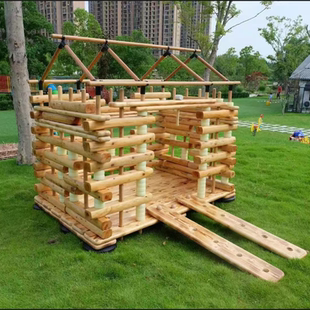 幼儿园户外野战训练大型室外自主游戏儿童军警感统训练运动活动角