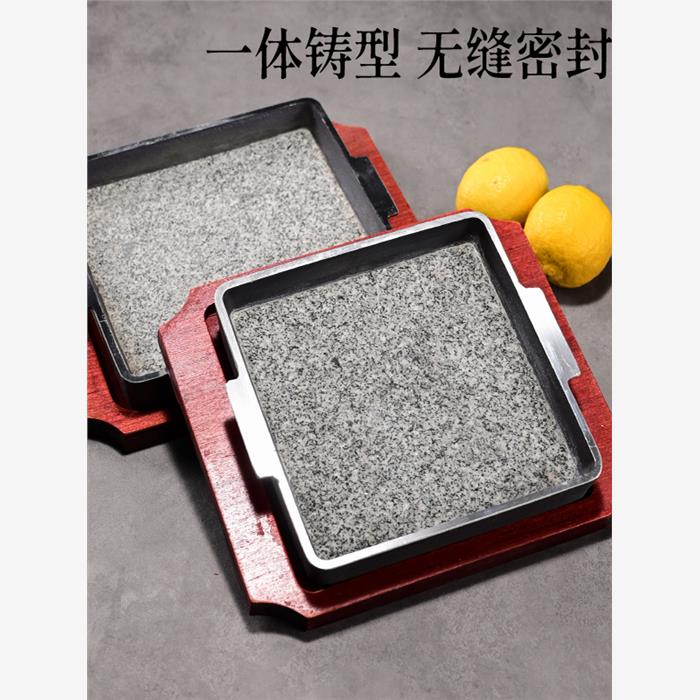 石碗石盘料理拌饭烤肉砂