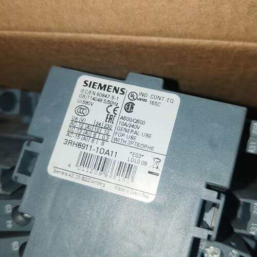 议价接触器辅助触头3RH6911-1DA11
