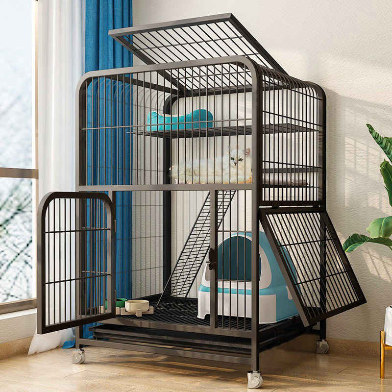 猫笼子家用室内超大自由空间猫咪猫窝猫砂别墅厕所爬架一体不占地