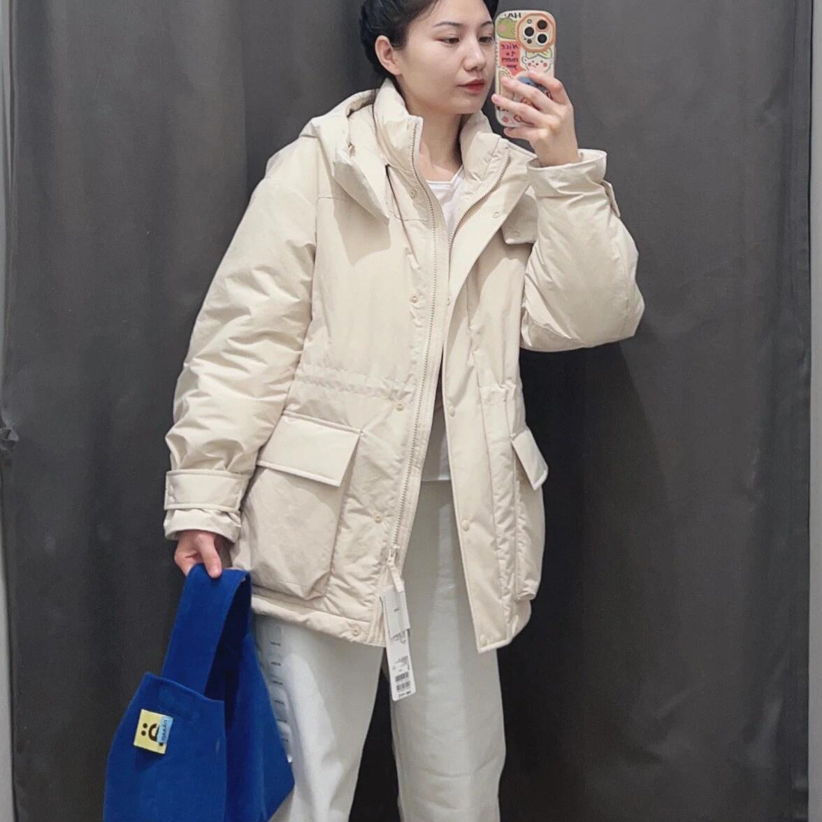 北野U家！高性能复合大衣女装/智暖衣时尚科技保暖外套BY69899