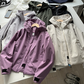 利落剪裁 新款 女装 轻量户外 防水连帽舒适短款 抽绳运动外套